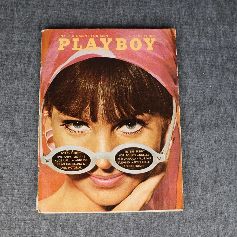 Vintage Playboy Magazine June 1965 Ursula Andress Men's Lifestyle Issue 6 USA